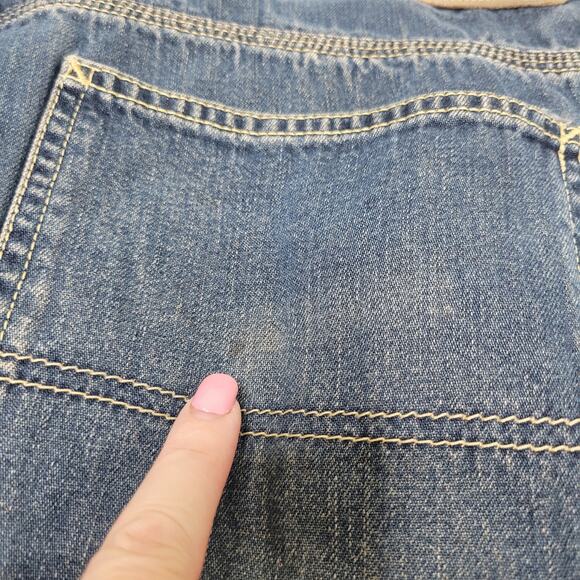 Timberland Carpenter Jeans Mens 35x30.5 (34) Blue Baggy Denim Y2k Hip Hop VTG - Picture 5 of 13